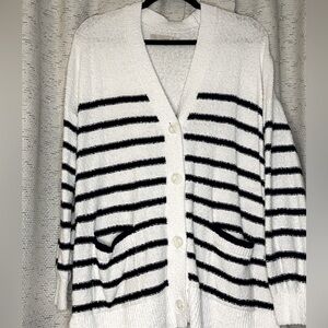 Navy & White Loft Sweater